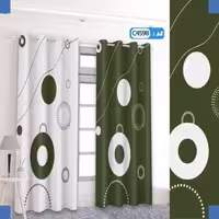پرده تصویری طرح هندسی برند پرنا