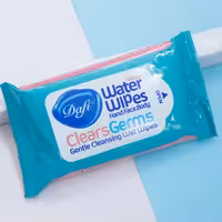 عمده فروشی دستمال مرطوب آنتی باکتریال با PH متعادل دافی Dafi دارای 12برگ 92215