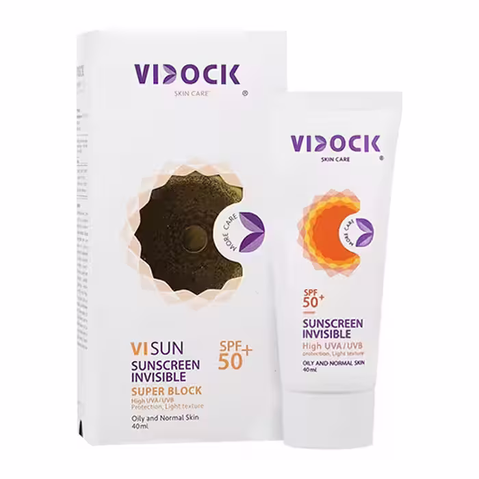 کرم ضد آفتاب بی رنگ پوست نرمال و چرب SPF50 ویدک