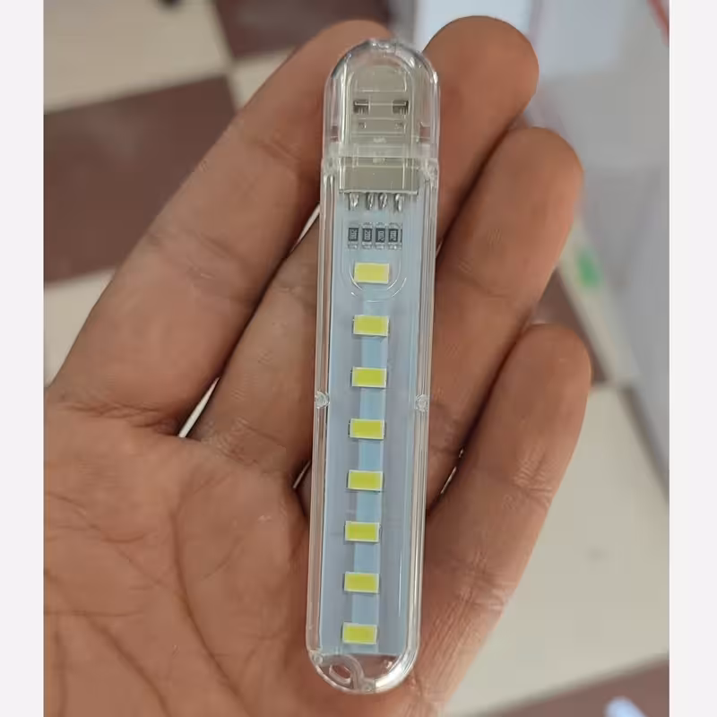 لامپ و چراغ 8 تایی ال ای دی LED یو اس بی USB اضطراری کیفیت عالی کله شارژر پاور بانک