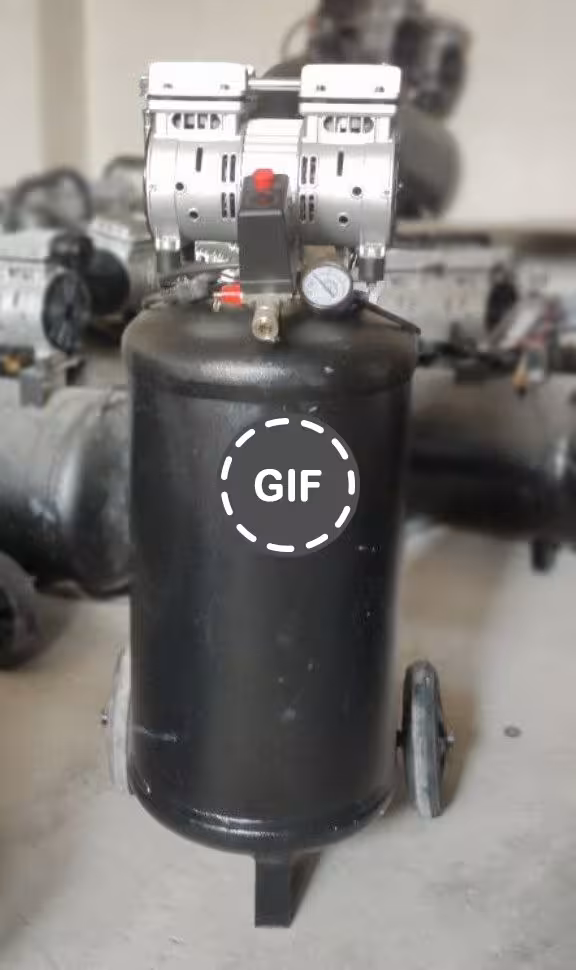 کمپرسور 50 لیتری ایستاده سایلنت کربن مدل carbon-stand50