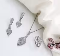 نیمست نقره جواهری کد 00234