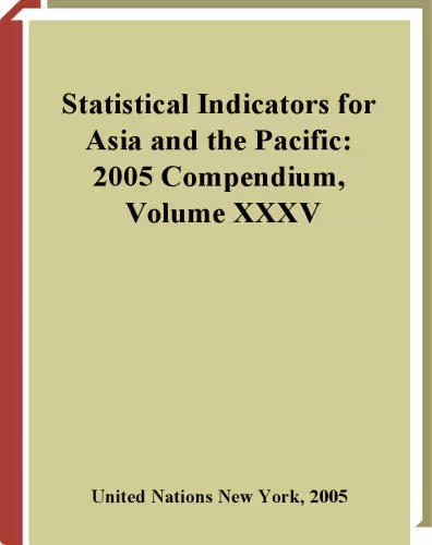 خرید و دانلود نسخه کامل کتاب Statistical Indicators for Asia and the Pacific, 2005 Compendium