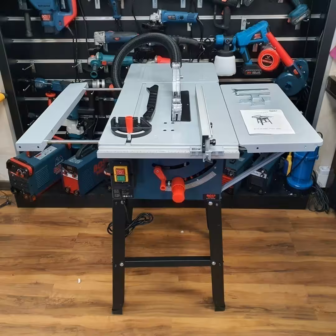 اره میزی 255 میلیمتر نجاری 3000 وات باس پایه دار مدل BS-TableSaw