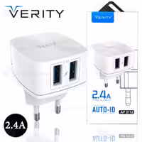 شارژر دیواری وریتی مدل AP2112 به همراه کابل تبدیل microUSB