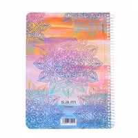 دفتر 100 برگ سیمی با پرفراژ و جداکننده s.a.m طرح 1