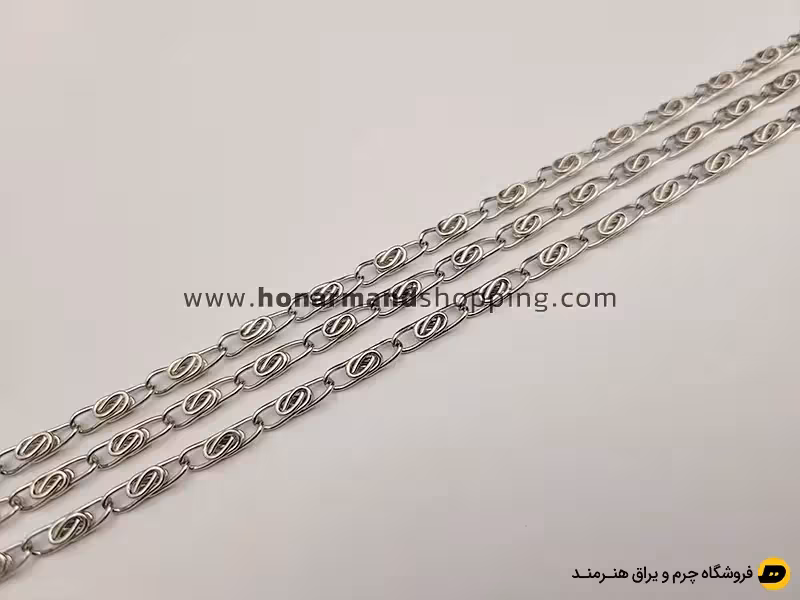 زنجیر مدبردار طول 120 سانت رنگ نیکل