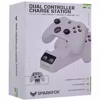 SparkFox Dual Controller Charge Station for XBOX Series X-S – White