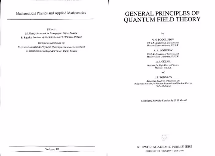 خرید و دانلود نسخه کامل کتاب General Principles of Quantum Field Theory (Mathematical Physics and Applied Mathematics)