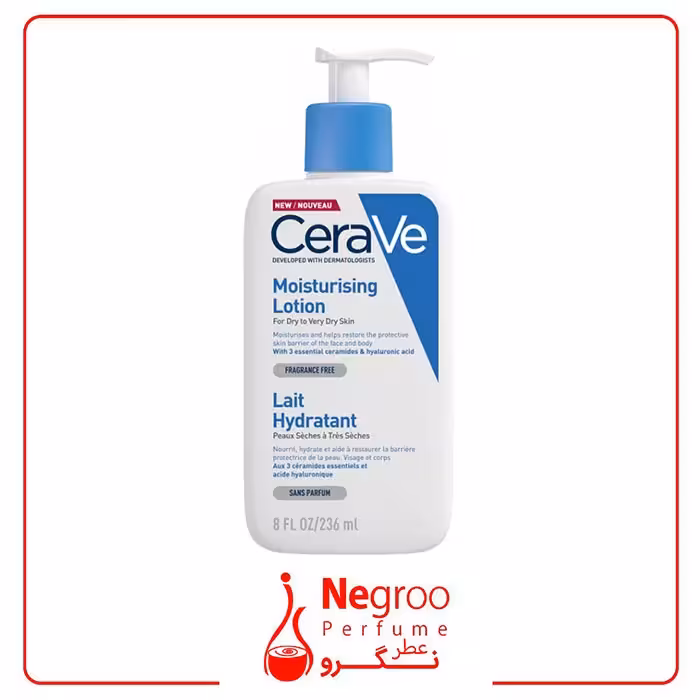 لوسیون کرم مرطوب کننده صورت و بدن سراوی Cerave حجم 236 میل