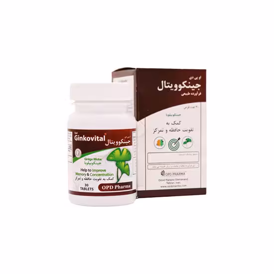 قرص جینکوویتال او پی دی فارما 30عددی