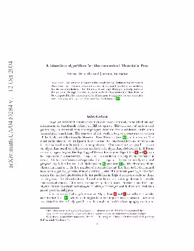 خرید و دانلود نسخه کامل کتاب A bisection algorithm for the numerical Mountain Pass