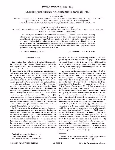 خرید و دانلود نسخه کامل کتاب Relation between Fock and Schroedinger representations for scalar field
