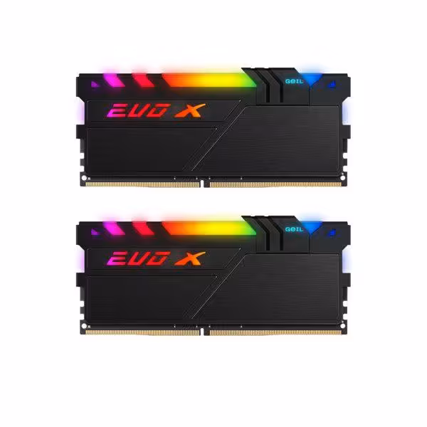 رم دسکتاپ DDR4 دو کاناله 3200 مگاهرتز GEIL EVO X II ظرفیت 16 گیگابایت