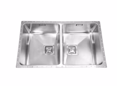 سینک ظرفشویی توکار دو لگن اخوان مدل 412