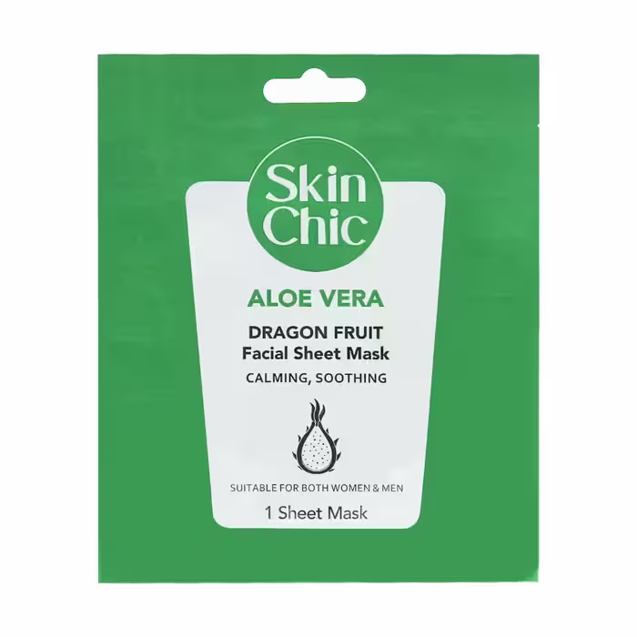 ماسک ورقه ای صورت آلوئه ورا با عصاره دراگون اسکین شیک حجم 18 میلی لیتر Skin Shic