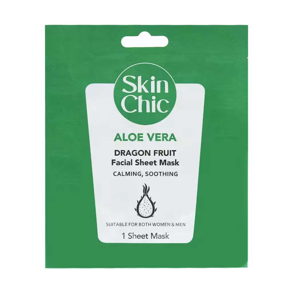 ماسک ورقه ای صورت آلوئه ورا با عصاره دراگون اسکین شیک حجم 18 میلی لیتر Skin Shic