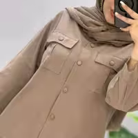 مانتو کتی زنانه کرپ nf مدل مانتو مدل فرانک