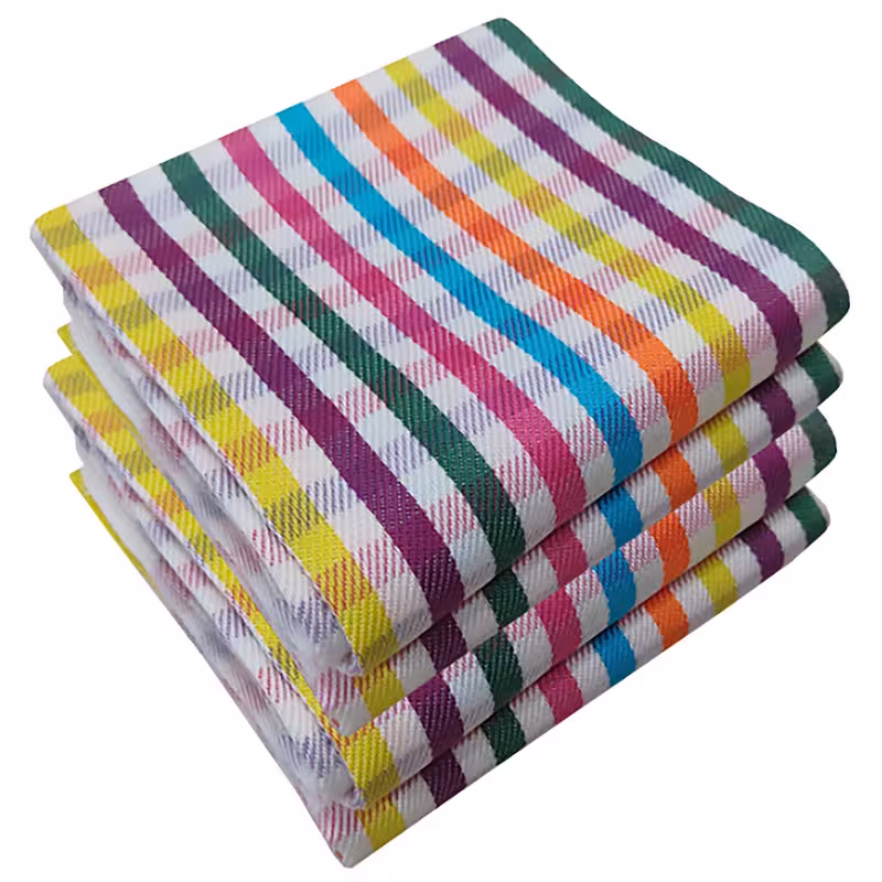 دستمال نظافت خانه و آشپزخانه ویسکوز نساجی دُر هنر یزد مدل گندمینه بسته 4 عددی | کالا مکس