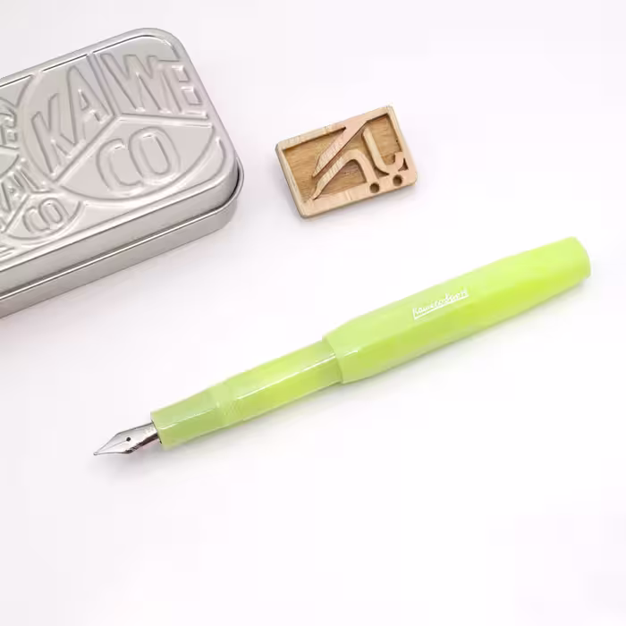 خودنویس کاوکو فراستد اسپرت فاین لایم Kaweco FROSTED SPORT FP Fine Lime