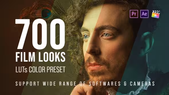 دانلود 700 Film Looks – LUT Color Preset Pack