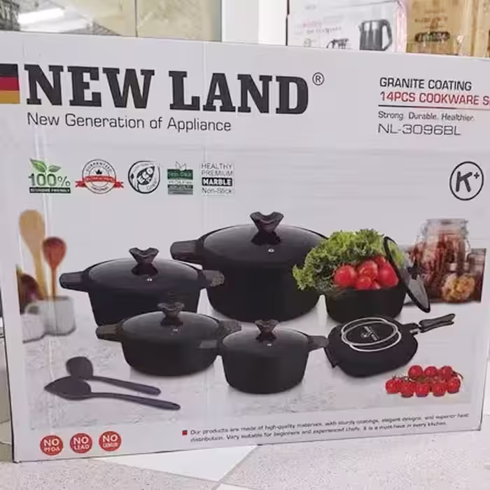 سرویس قابلمه 14 پارچه نیولند NL-3096BL NEWLAND