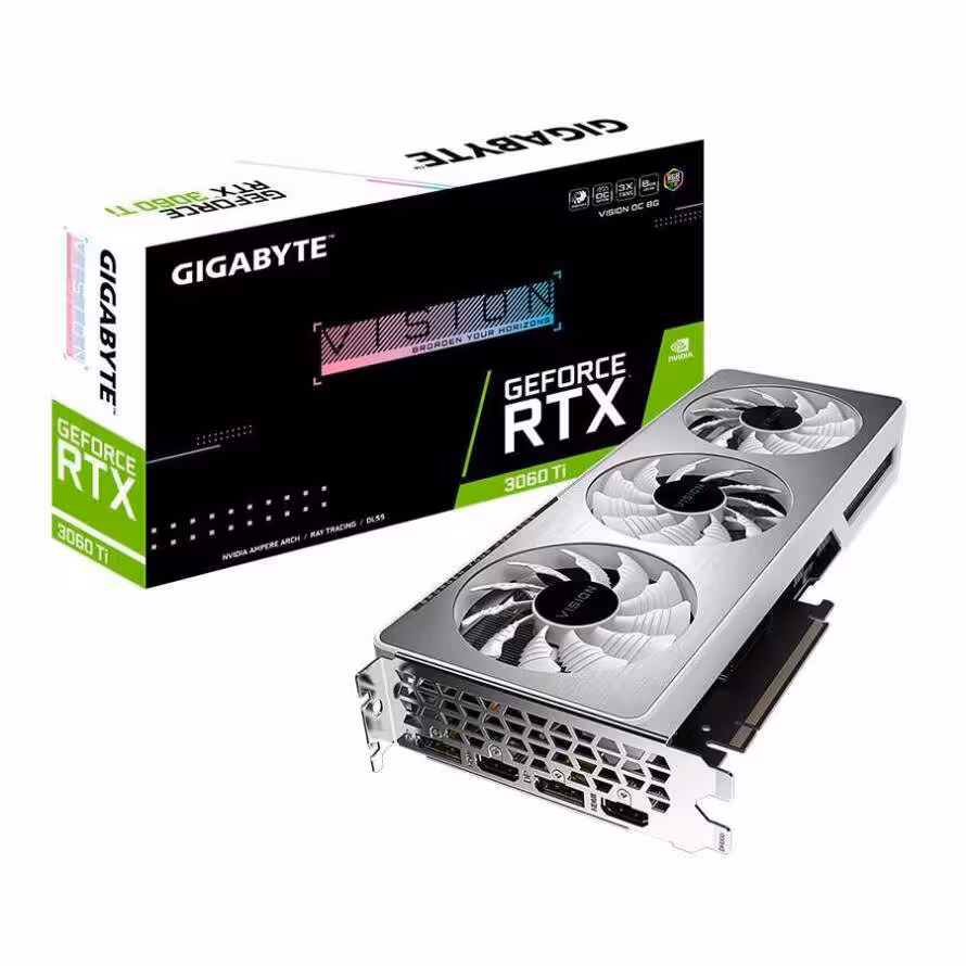 کارت گرافیک گیگابایت GeForce RTX 3060 Ti VISION OC 8G