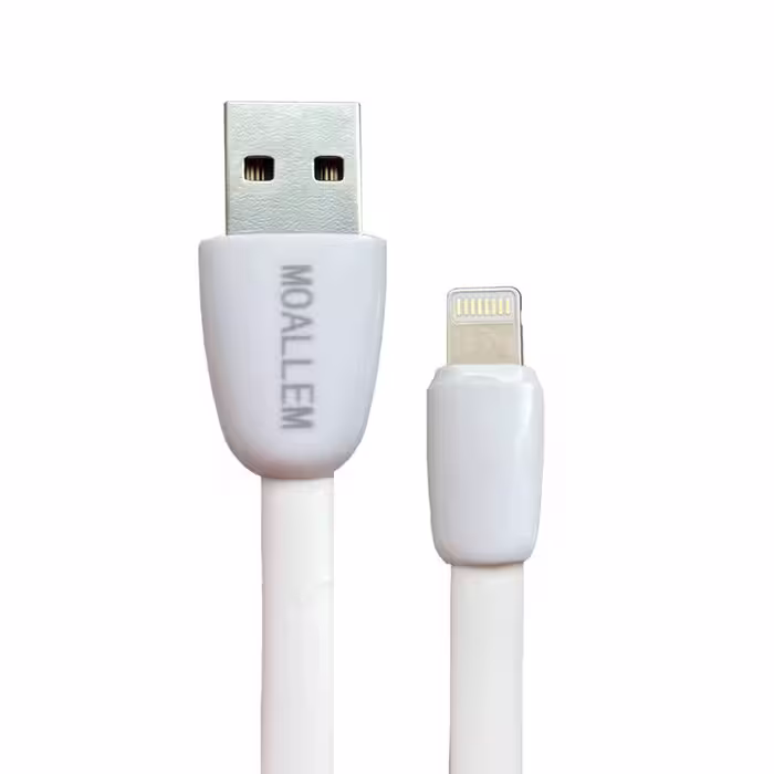 کابل تبدیل USB به لایتیننگ معلم مدل iphone - 8 به طول 1 متر