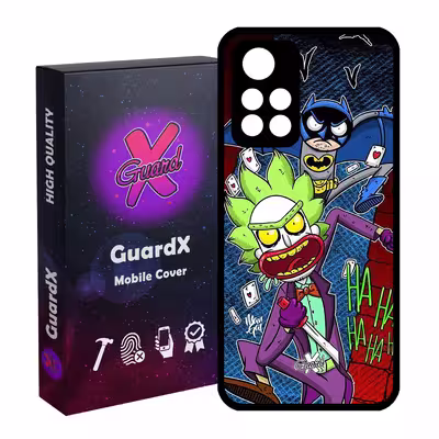 کاور گارد ایکس طرح Rick and Morty مدل Glass10154 مناسب برای گوشی موبایل شیائومی Poco M4 Pro 5G/Redmi Note 11T 5G/Redmi Note 11S 5G