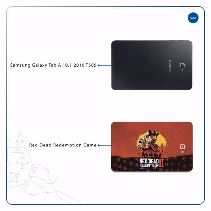 برچسب پوششی ماهوت مدل Red-Dead-Redemption-Game مناسب برای تبلت سامسونگ Galaxy Tab A 10.1 2016 T585