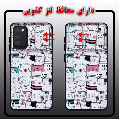 کاور لاین کینگ مدل وCatpet J2 مناسب برای گوشی موبایل سامسونگ Galaxy A03s به همراه پایه نگهدارنده