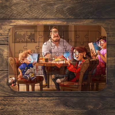  پازل 35 تکه مدل انیمیشن میچل ها علیه ماشین ها کد NI2233