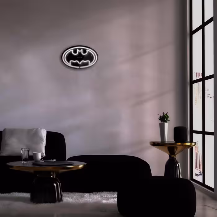 چراغ دیواری نئون دیزاین طرح Batman-BL_WHT