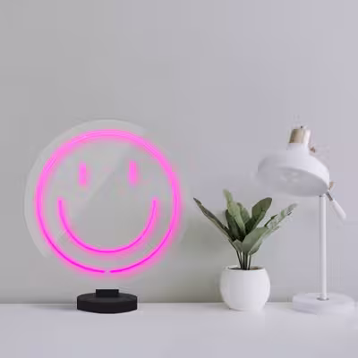 چراغ رومیزی مدل ریموت دار SMILE-GL_PN-GLASS