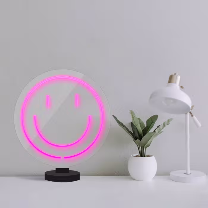 چراغ رومیزی مدل ریموت دار SMILE-GL_PN-GLASS