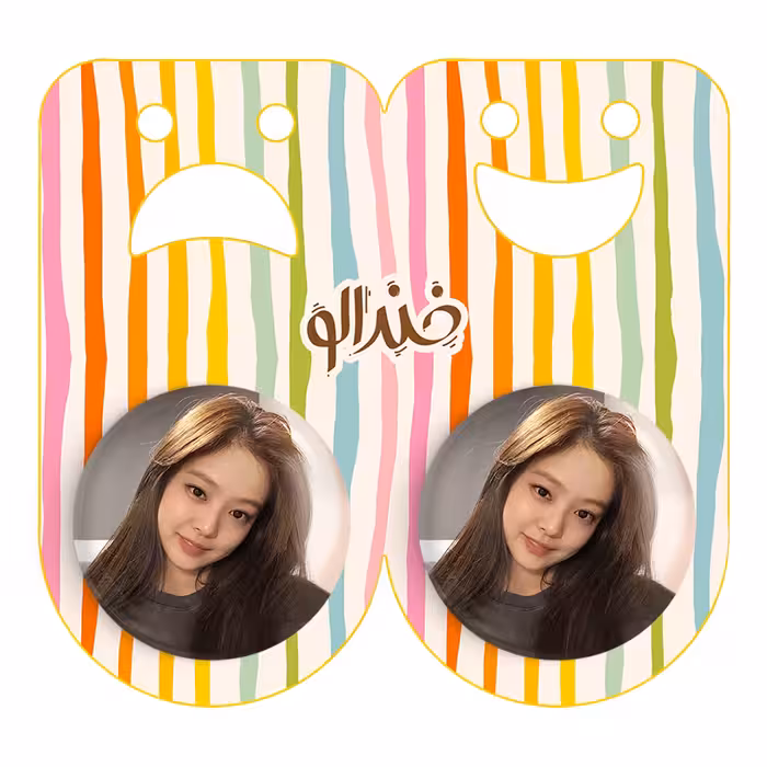 پیکسل خندالو مدل جنی گروه بلک پینک کد 2991 به همراه مگنت