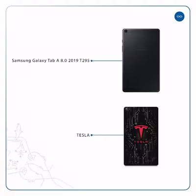 برچسب پوششی ماهوت مدل TESLA مناسب برای تبلت سامسونگ Galaxy Tab A 8.0 2019 T295