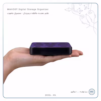نظم دهنده فضای ذخیره سازی ماهوت مدل Matte-BlueBerry-496 مناسب برای فلش و مموری کارت