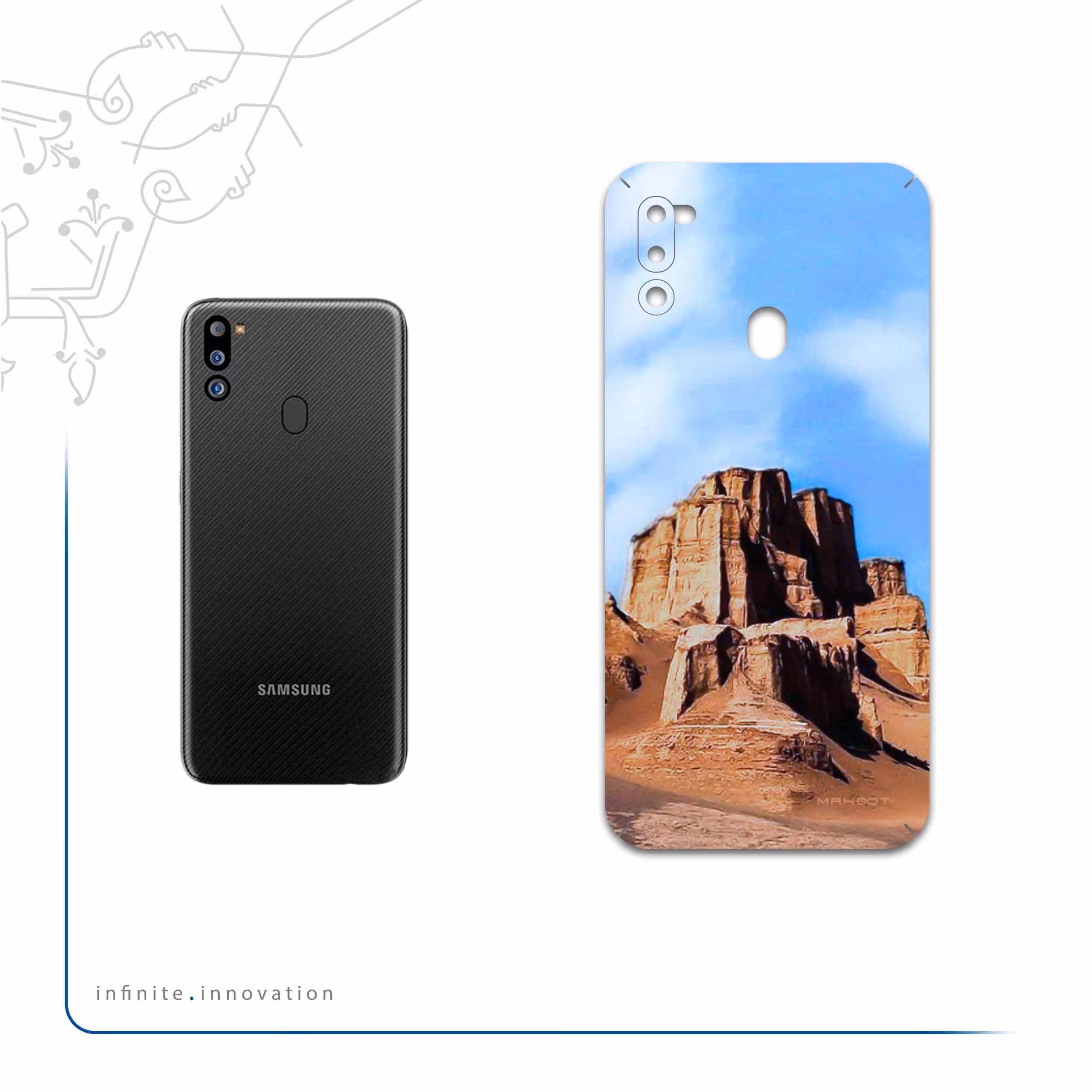 برچسب پوششی ماهوت مدل Kaloot مناسب برای گوشی موبایل سامسونگ Galaxy M21 (2021) Edition