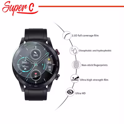 محافظ صفحه نمایش شیشه ای سوپرسی مدل SH-SC مناسب برای ساعت هوشمند شیائومی Maimo Watch R بسته دو عددی