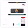 برچسب پوششی ماهوت مدل Guitar-Instrument مناسب برای تبلت سامسونگ Galaxy Tab A 10.1 2016 T580