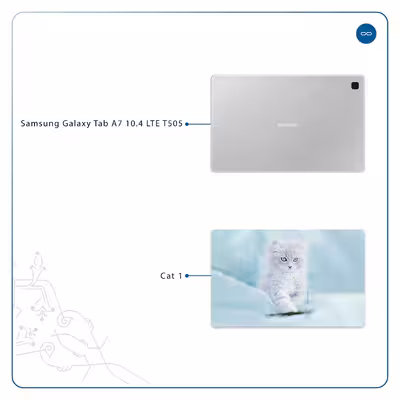 برچسب پوششی ماهوت مدل Cat-1 مناسب برای تبلت سامسونگ Galaxy Tab A7 10.4 LTE 2020 T505