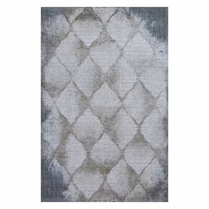 فرش ماشینی ابریشمی پرشین طرح وینتیج کد P053