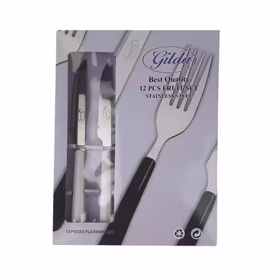 کارد میوه خوری 12 پارچه گیلدا طرح ژله ای کد 251