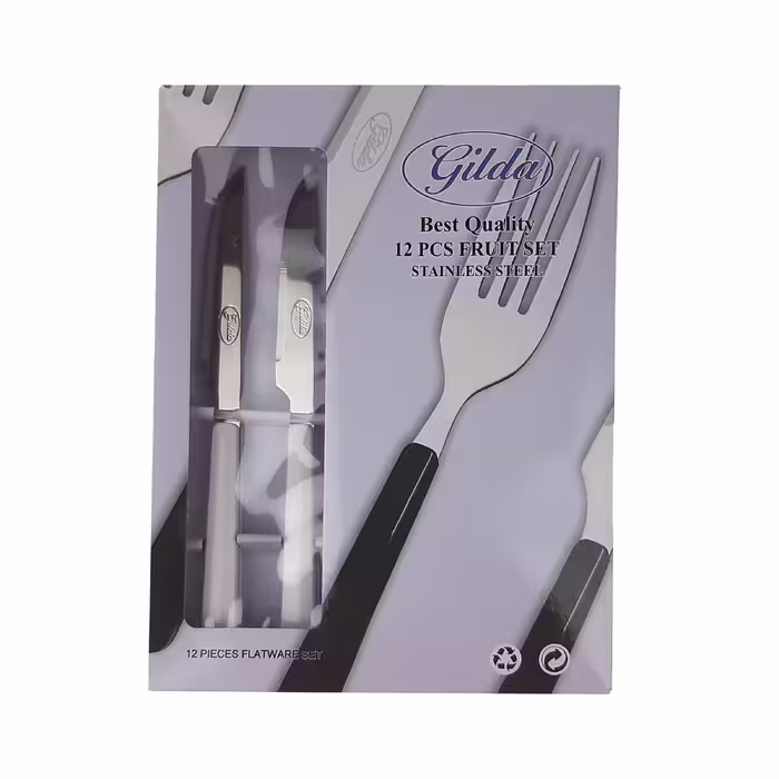 کارد میوه خوری 12 پارچه گیلدا طرح ژله ای کد 251