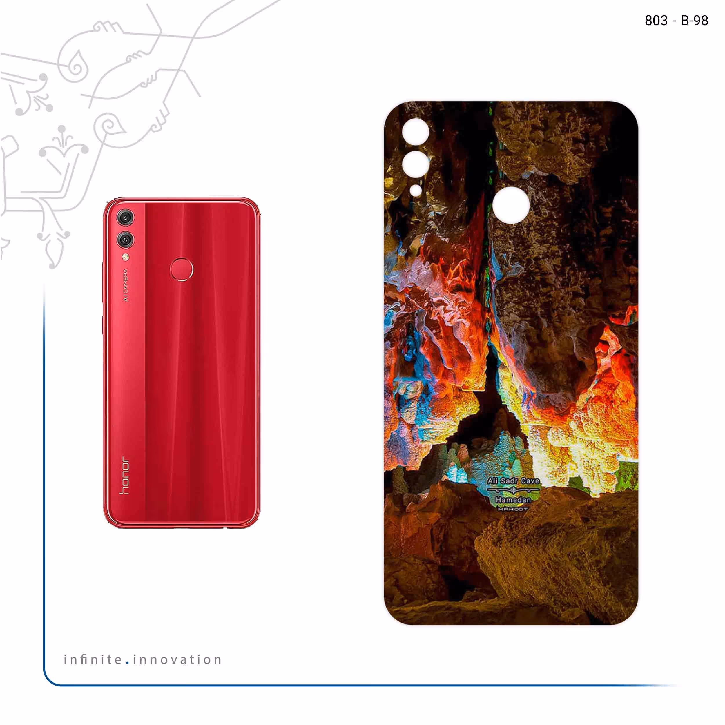 برچسب پوششی ماهوت مدل Ali Sadr Cave مناسب برای گوشی موبایل آنر 8X Max