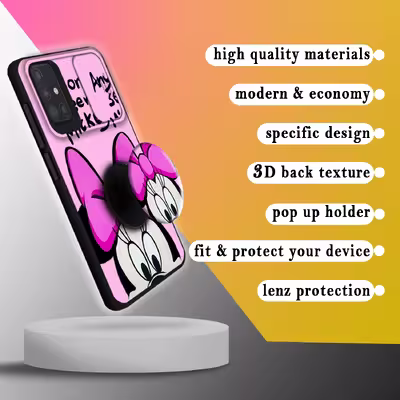 کاور لاین کینگ مدل minisotatii J2 مناسب برای گوشی موبایل سامسونگ Galaxy A71 به همراه پایه نگهدارنده
