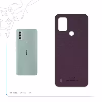 برچسب پوششی ماهوت مدل Purple-Leather مناسب برای گوشی موبایل نوکیا C31
