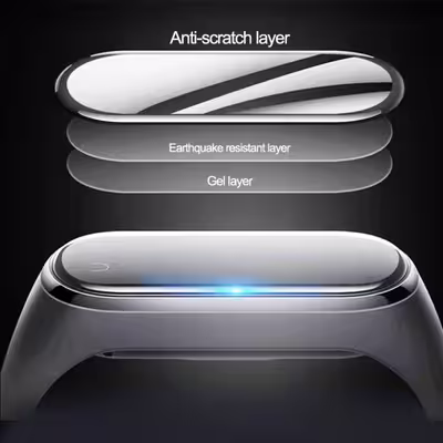 محافظ صفحه نمایش سوپرسی مدل SPW مناسب برای ساعت هوشمند شیائومی MI band 7
