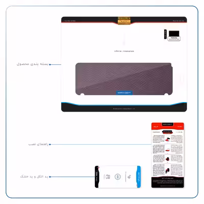 برچسب پوششی ماهوت مدل Purple-Leather مناسب برای تبلت سامسونگ Galaxy Tab S2 9.7 2016 T819N